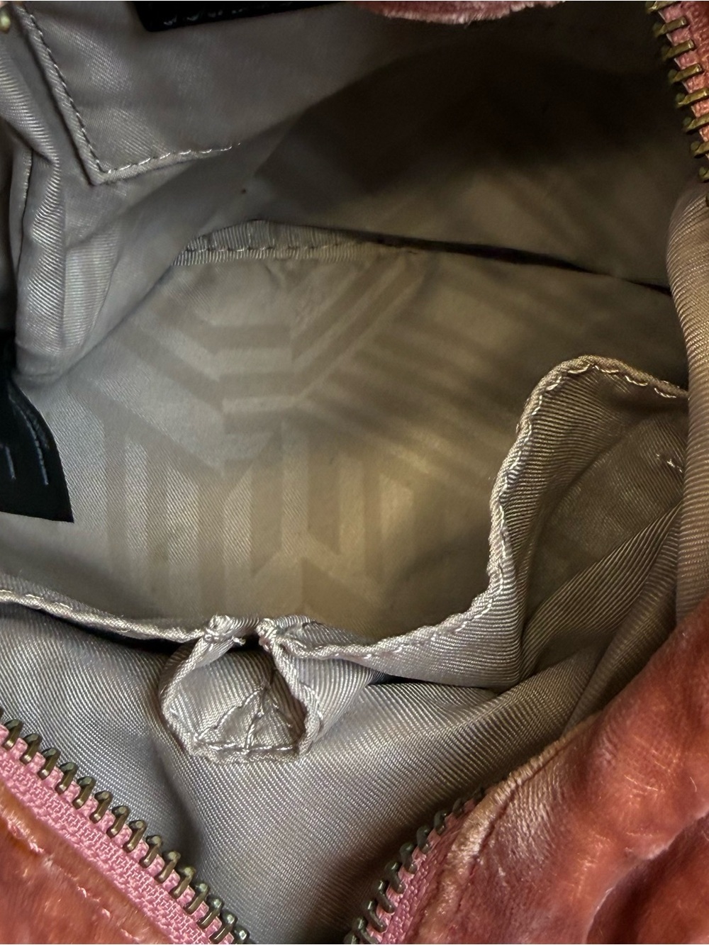 REBECCA MINKOFF MEDIUM VELVET JULIAN PINK BACKPACK $245 Travel Organizer Purse - Picture 13 of 14